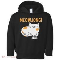Mahjong Cat Player Board Game Mah Jongg China Solitaire Toddler Hoodie thumb 0