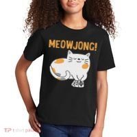Mahjong Cat Player Board Game Mah Jongg China Solitaire Kids T-Shirt thumb 2