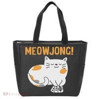 Mahjong Cat Player Board Game Mah Jongg China Solitaire Tote Bag thumb 0