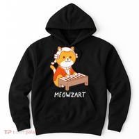 Meowzart Cat Pun Classical Music Piano Hoodie thumb 0
