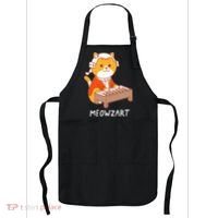 Meowzart Cat Pun Classical Music Piano Apron thumb 0