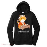 Meowzart Cat Pun Classical Music Piano Women's Hoodie thumb 0