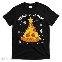 Merry Crustmas Pizza Christmas Tree Xmas Gifts Long Sleeve T-Shirt thumb 0