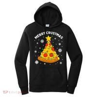Merry Crustmas Pizza Christmas Tree Xmas Gifts Long Sleeve Women's Hoodie thumb 0