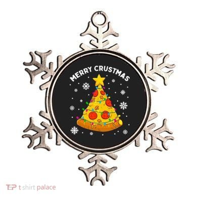 Merry Crustmas Pizza Christmas Tree Xmas Gifts Long Sleeve Ornament
