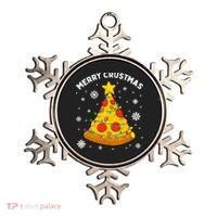 Merry Crustmas Pizza Christmas Tree Xmas Gifts Long Sleeve Ornament thumb 0