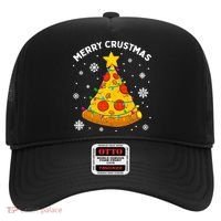 Merry Crustmas Pizza Christmas Tree Xmas Gifts Long Sleeve Hat thumb 0