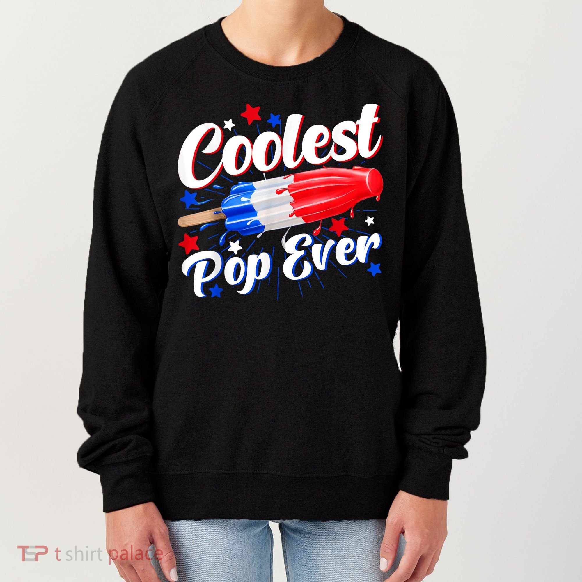 Men Coolest Pop Ever Popsicle Funny Retro Bomb 4th Of July Women's Sweatshirt