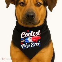 Men Coolest Pop Ever Popsicle Funny Retro Bomb 4th Of July USA-Made Doggie Bandana thumb 1