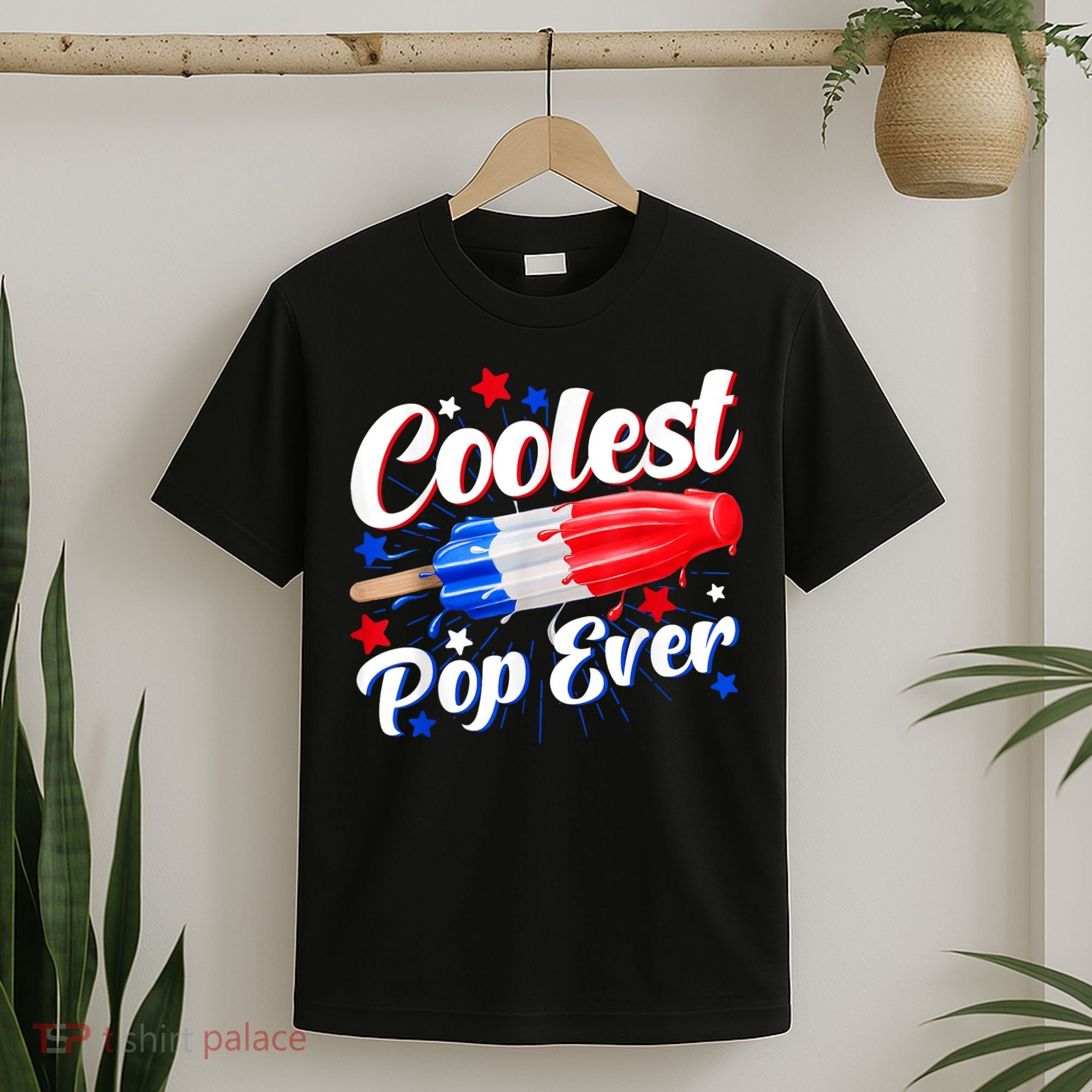 Men Coolest Pop Ever Popsicle Funny Retro Bomb 4th Of July T-Shirt