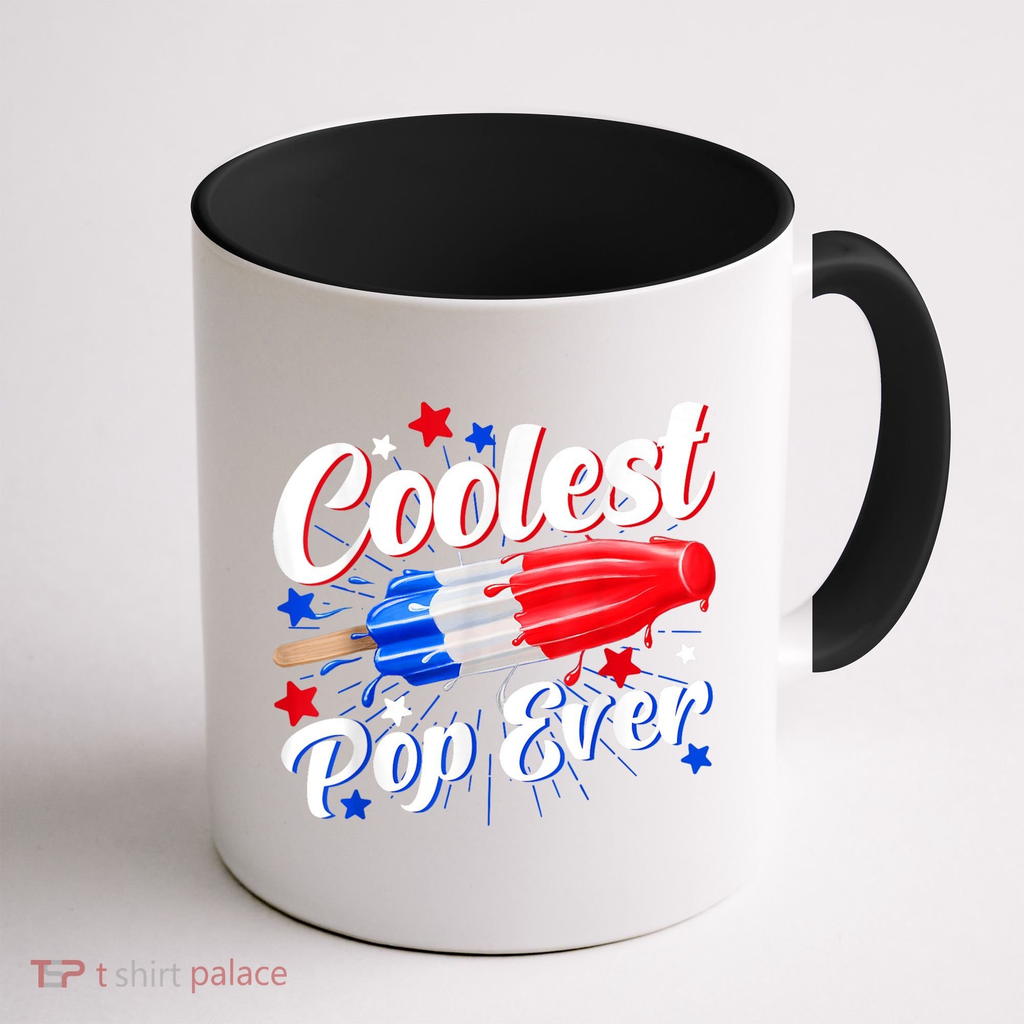 Men Coolest Pop Ever Popsicle Funny Retro Bomb 4th Of July Coffee Mug