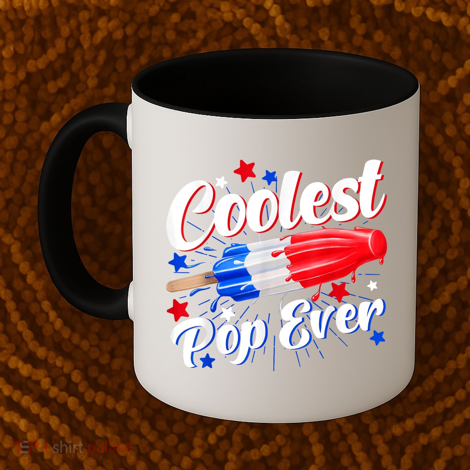 Men Coolest Pop Ever Popsicle Funny Retro Bomb 4th Of July Coffee Mug