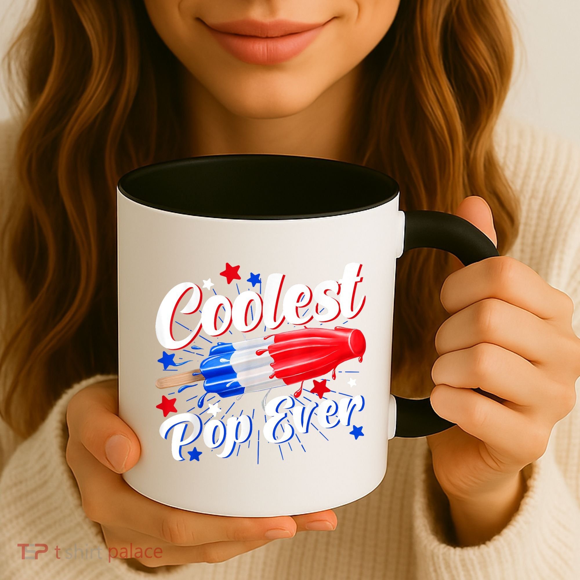 Men Coolest Pop Ever Popsicle Funny Retro Bomb 4th Of July Coffee Mug