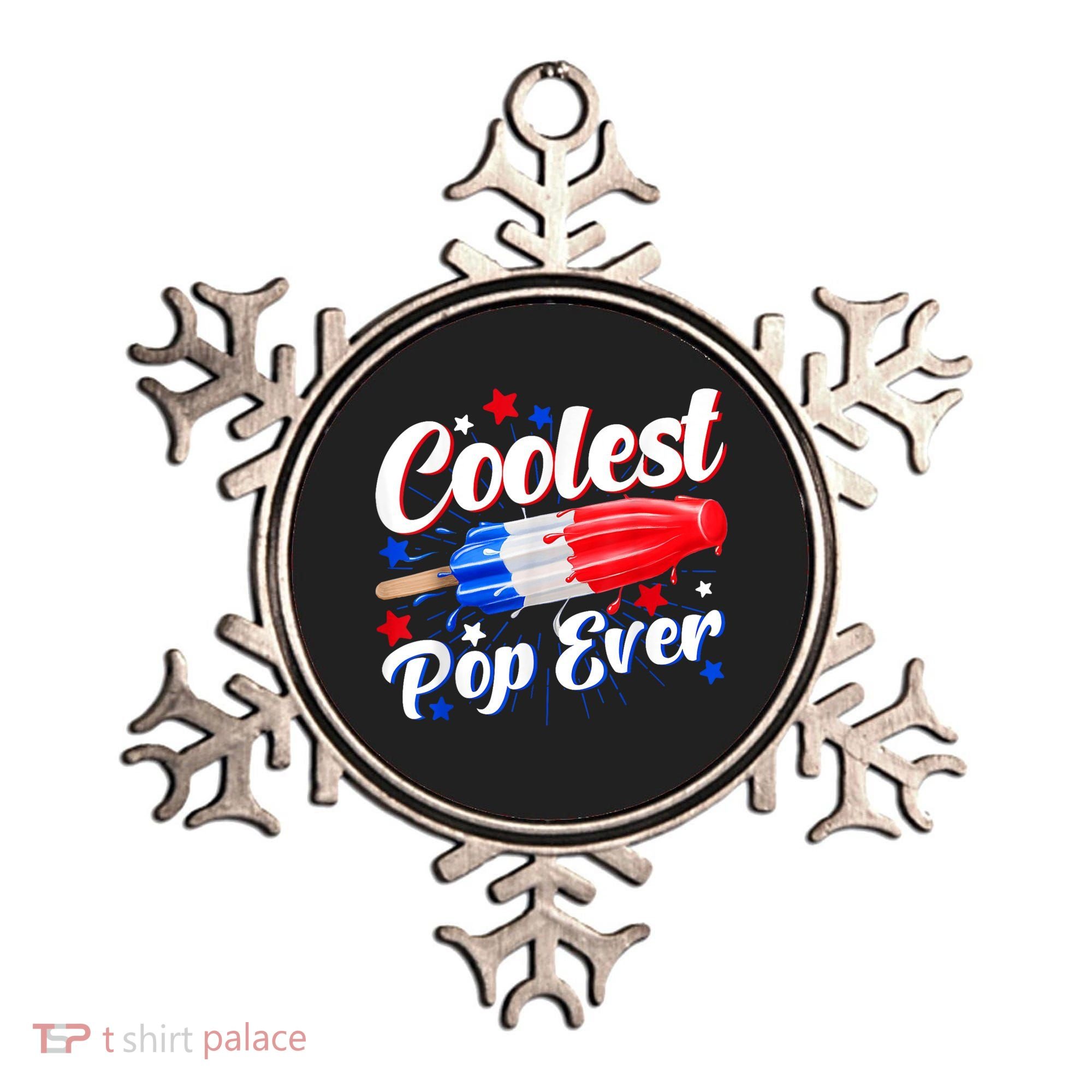 Men Coolest Pop Ever Popsicle Funny Retro Bomb 4th Of July Ornament