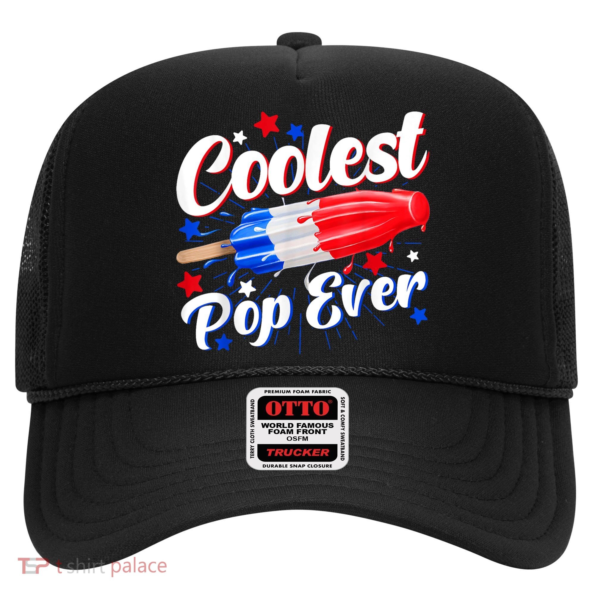 Men Coolest Pop Ever Popsicle Funny Retro Bomb 4th Of July Hat