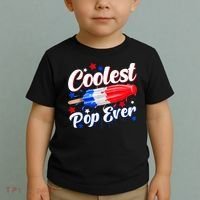 Men Coolest Pop Ever Popsicle Funny Retro Bomb 4th Of July Toddler T-Shirt thumb 2