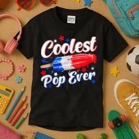 Men Coolest Pop Ever Popsicle Funny Retro Bomb 4th Of July Kids T-Shirt thumb 3