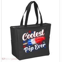 Men Coolest Pop Ever Popsicle Funny Retro Bomb 4th Of July Tote Bag thumb 2