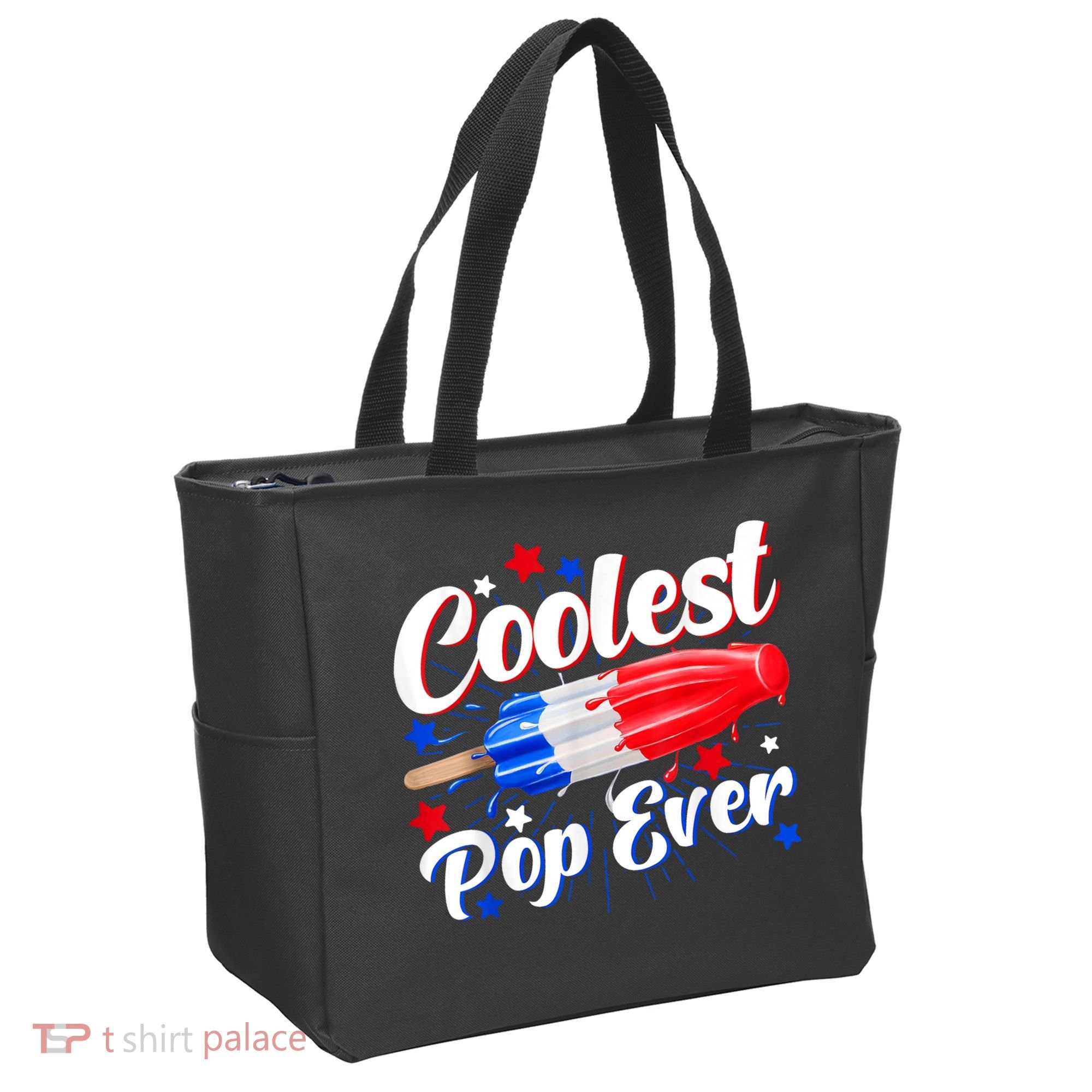 Men Coolest Pop Ever Popsicle Funny Retro Bomb 4th Of July Tote Bag