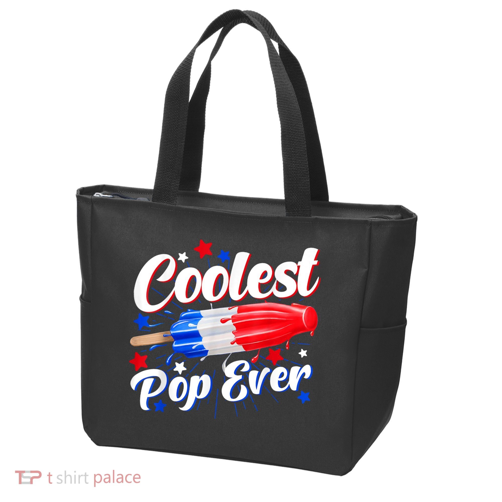 Men Coolest Pop Ever Popsicle Funny Retro Bomb 4th Of July Tote Bag