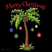 Merry Christmas Palm Tree Light Hawaiian Tropical Christmas Coffee Mug thumb 5