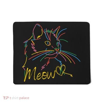 Meow Colorful Pet Cat Cute Mousepad
