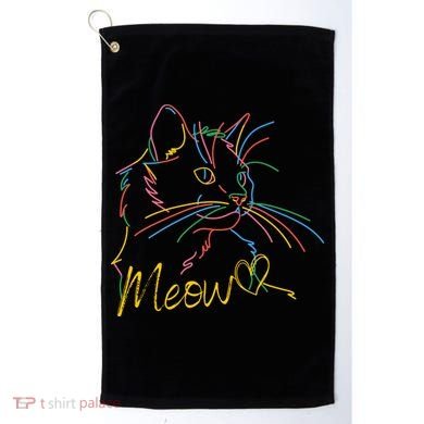 Meow Colorful Pet Cat Cute Golf Towel
