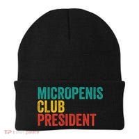 Micropenis Club President Funny Meme Sarcastic Stupid Cringe Beanie thumb 0