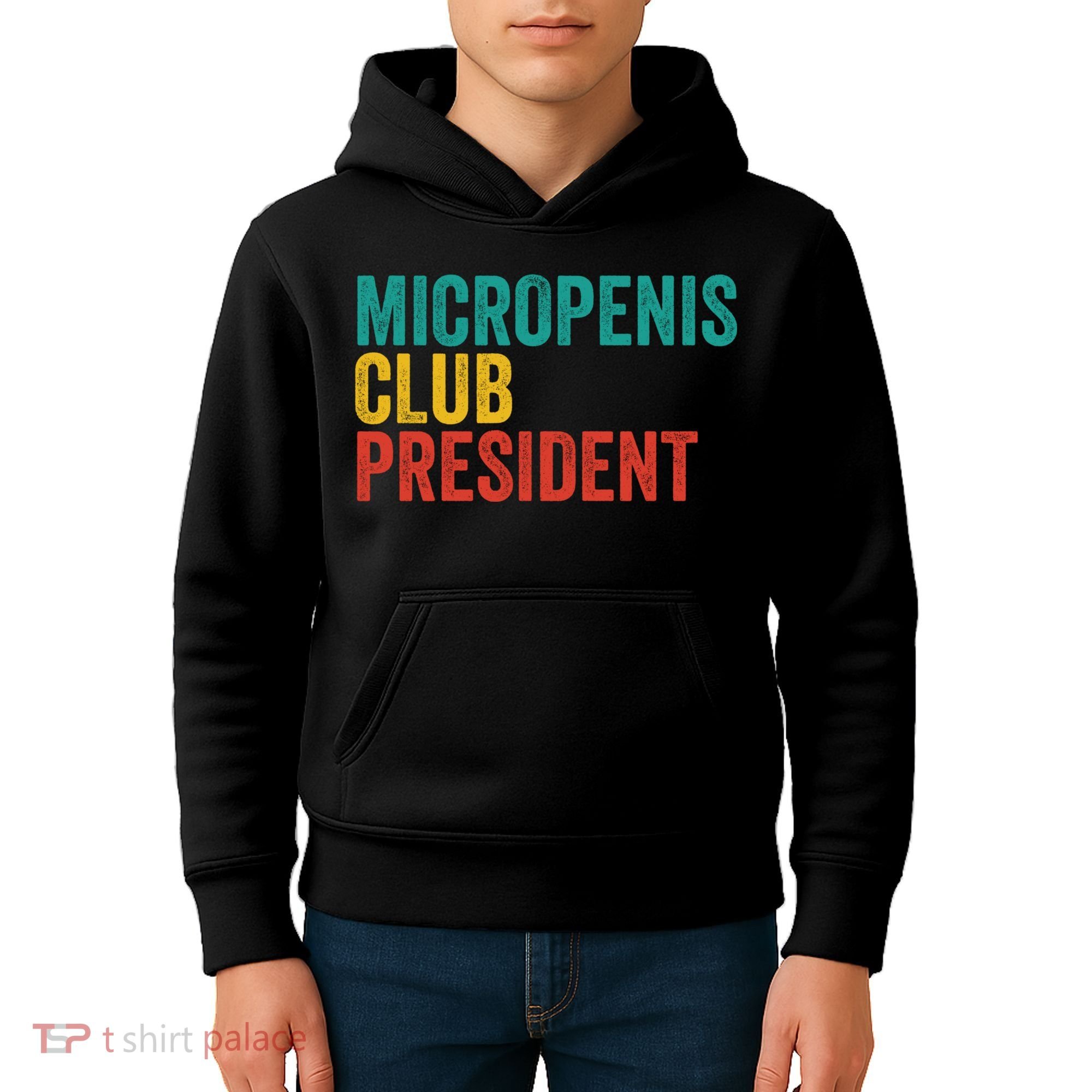 Micropenis Club President Funny Meme Sarcastic Stupid Cringe Kids Hoodie