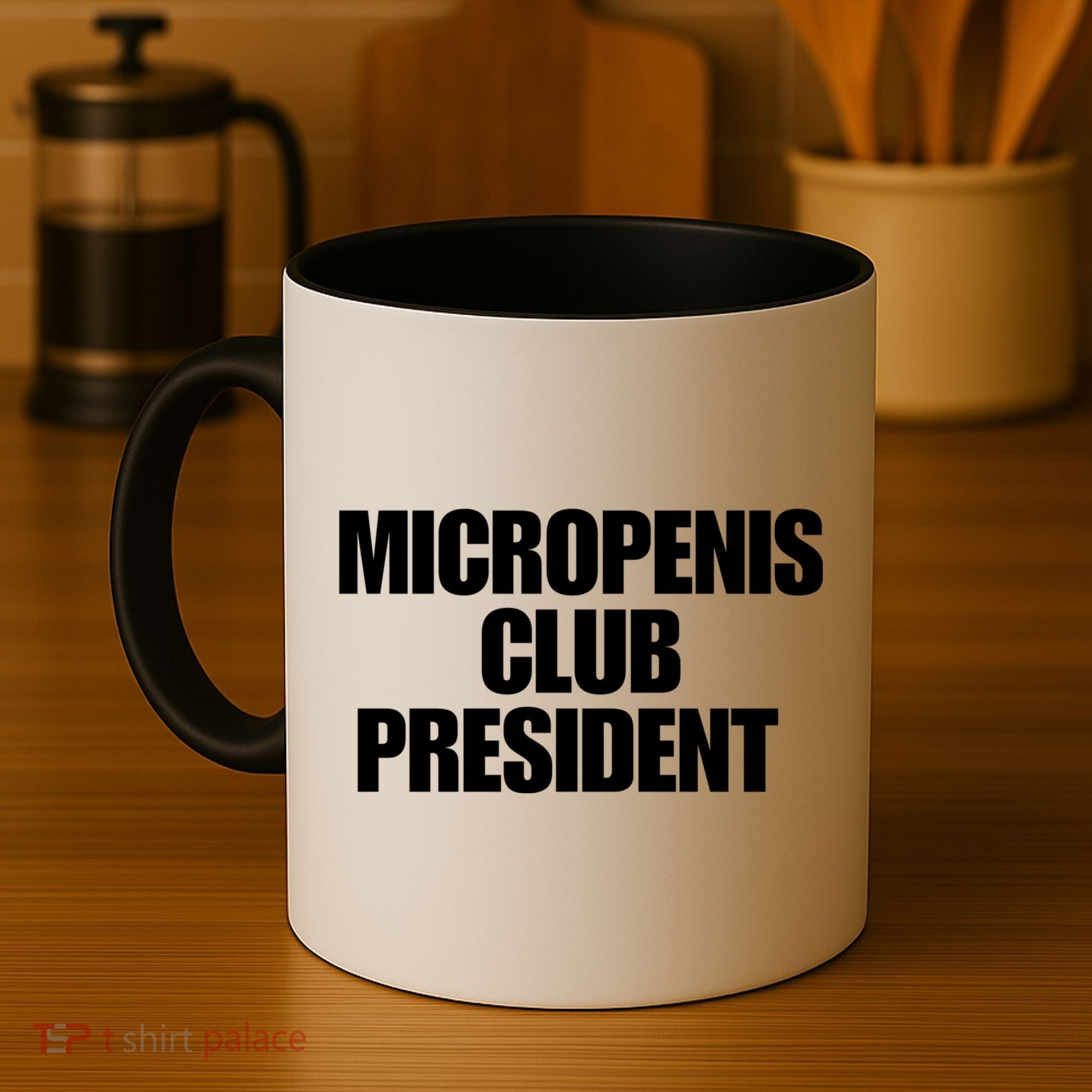 Micropenis Club President Funny Meme Sarcastic Stupid Cringe Coffee Mug