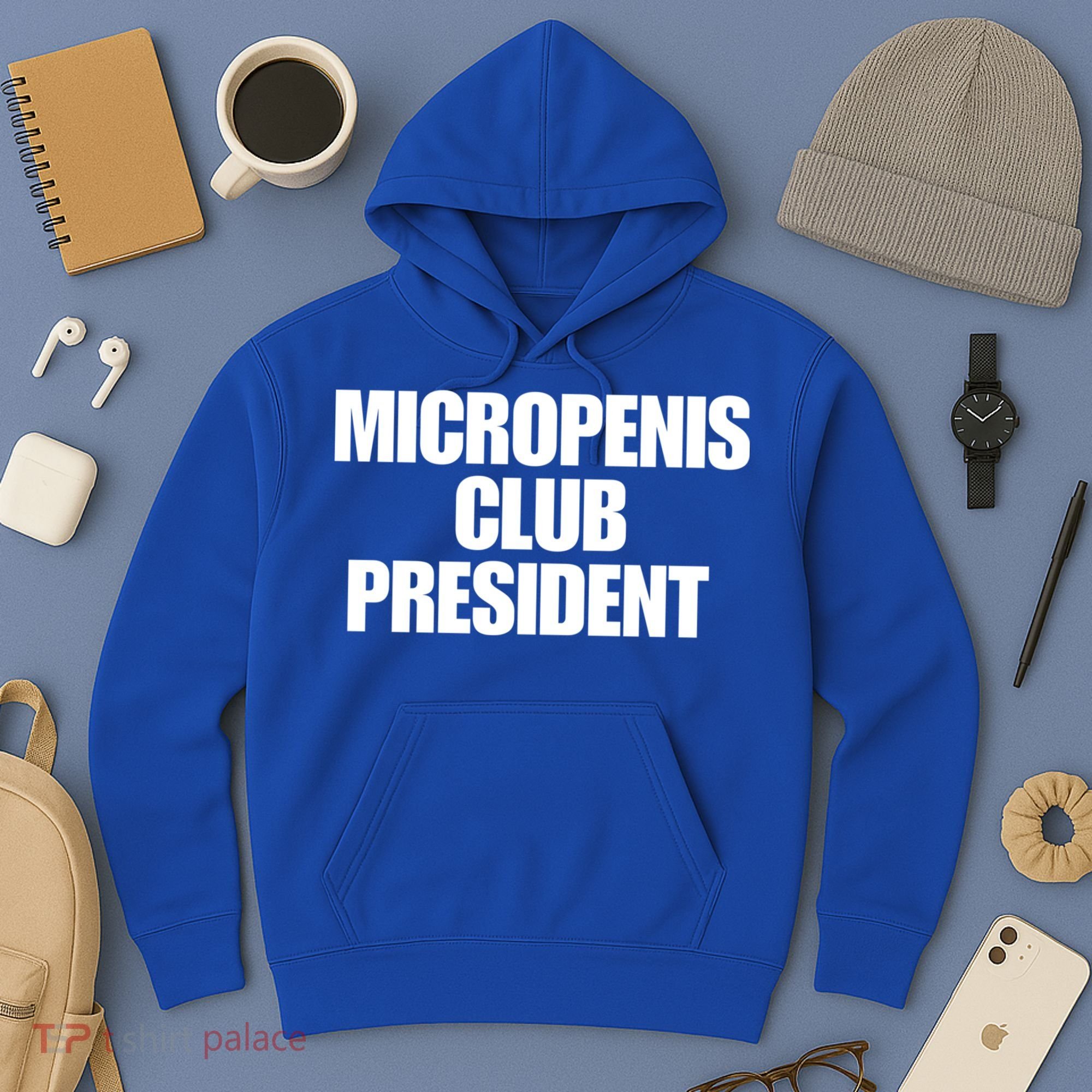 Micropenis Club President Funny Meme Sarcastic Stupid Cringe Hoodie