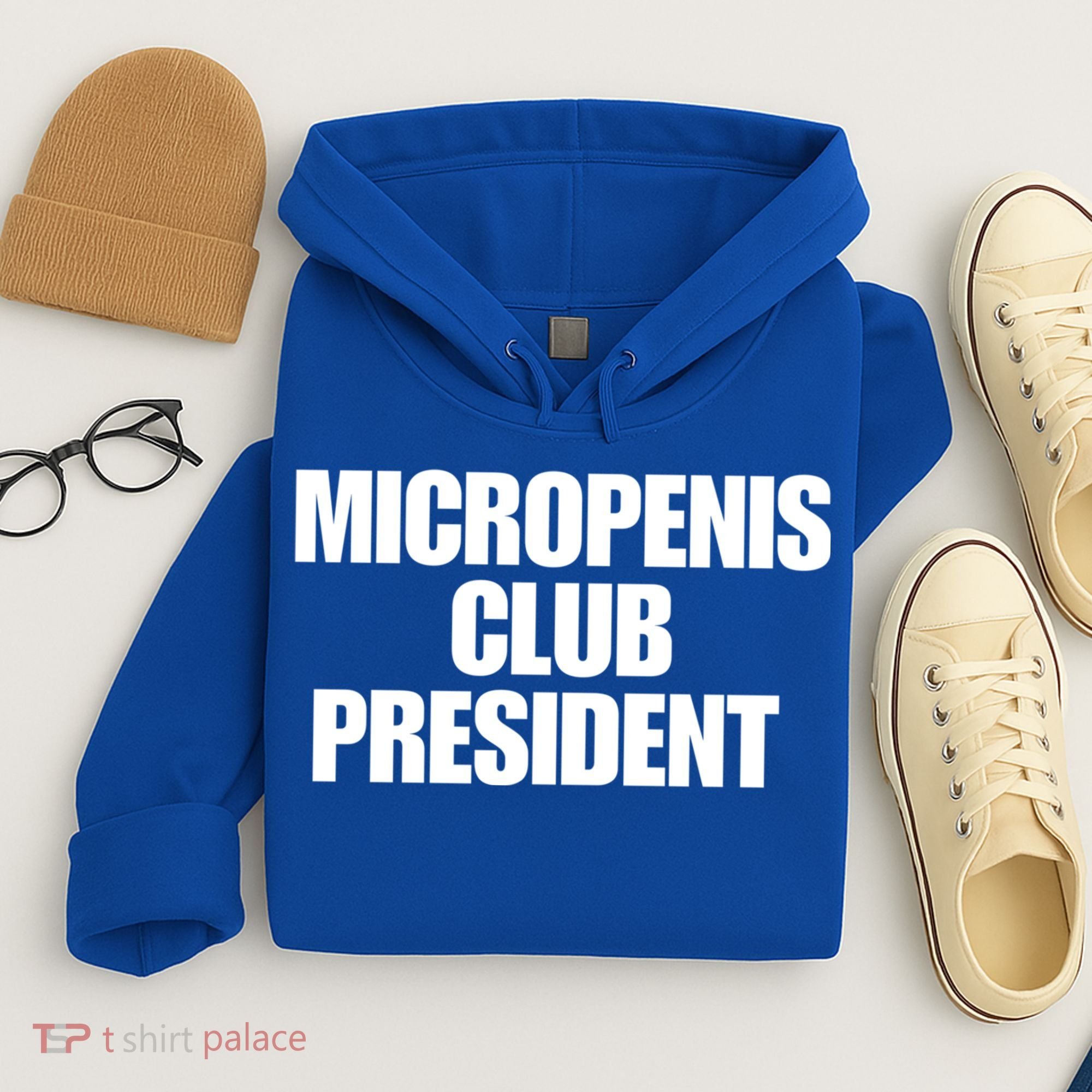 Micropenis Club President Funny Meme Sarcastic Stupid Cringe Hoodie