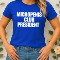 Micropenis Club President Funny Meme Sarcastic Stupid Cringe Women's T-Shirt thumb 2