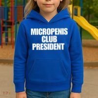 Micropenis Club President Funny Meme Sarcastic Stupid Cringe Kids Hoodie thumb 3