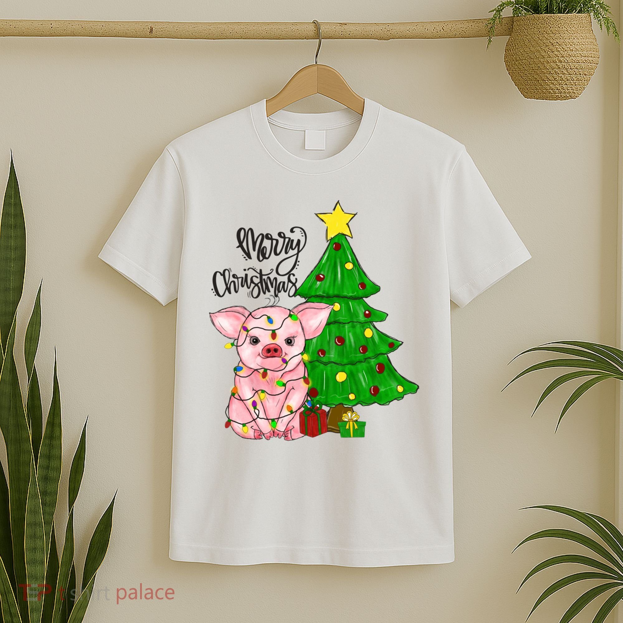 Merry Christmas Pig Funny Pigs Christmas Xmas T-Shirt