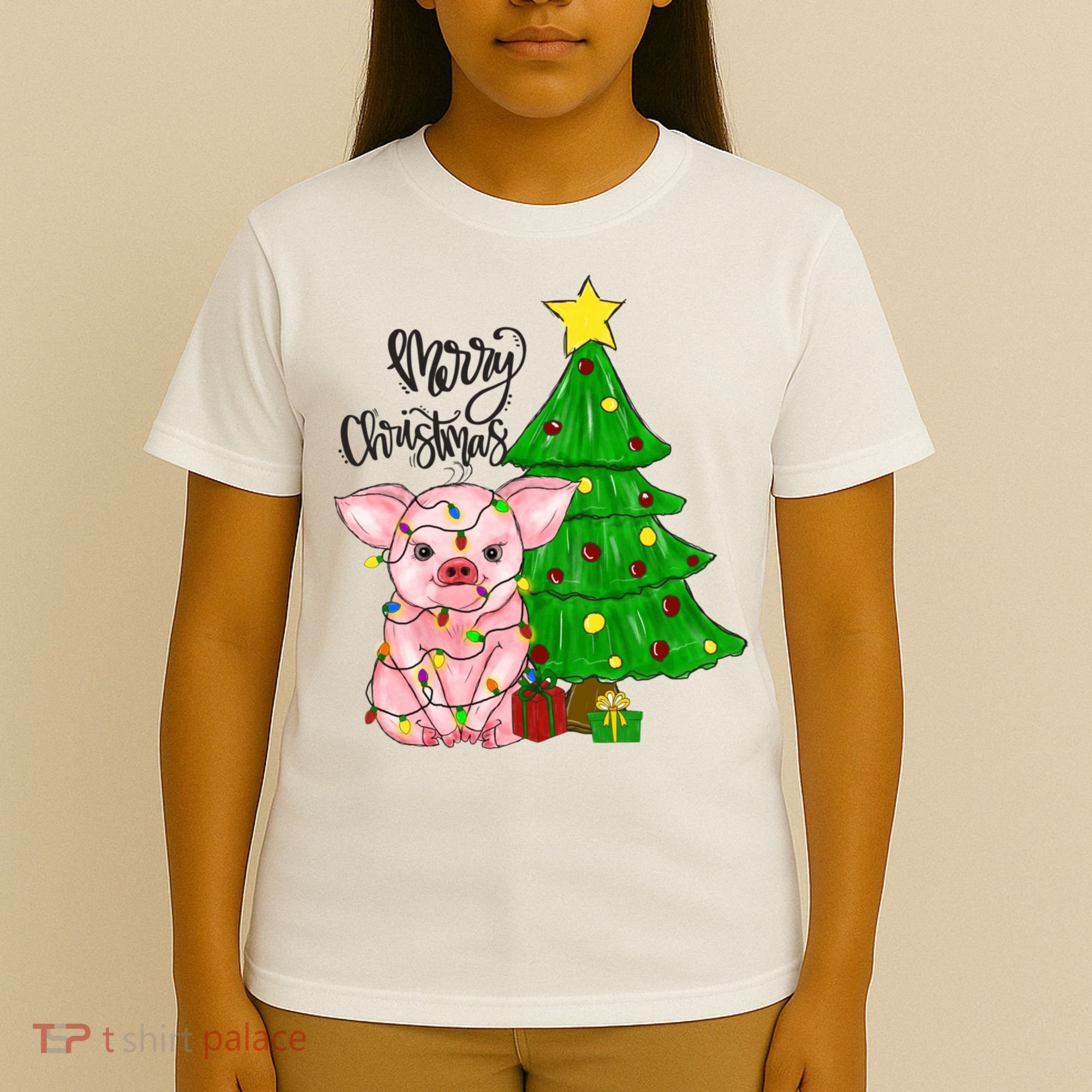 Merry Christmas Pig Funny Pigs Christmas Xmas T-Shirt