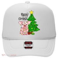 Merry Christmas Pig Funny Pigs Christmas Xmas Hat thumb 0