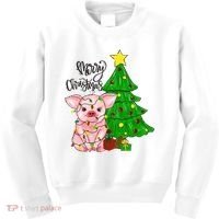 Merry Christmas Pig Funny Pigs Christmas Xmas Kids Sweatshirt thumb 0