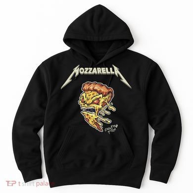 Mozzarella Creeping Pizza Foodie Chef Baker Cook Heavy Hoodie