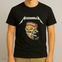 Mozzarella Creeping Pizza Foodie Chef Baker Cook Heavy T-Shirt thumb 3