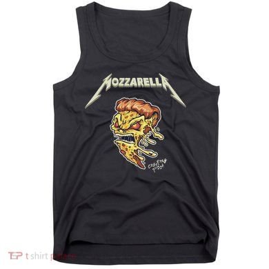 Mozzarella Creeping Pizza Foodie Chef Baker Cook Heavy Tank Top