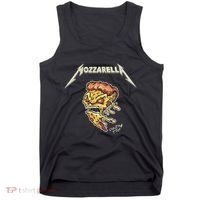 Mozzarella Creeping Pizza Foodie Chef Baker Cook Heavy Tank Top thumb 0
