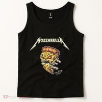 Mozzarella Creeping Pizza Foodie Chef Baker Cook Heavy Tank Top thumb 2
