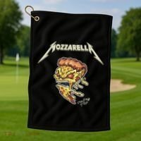 Mozzarella Creeping Pizza Foodie Chef Baker Cook Heavy Golf Towel thumb 1