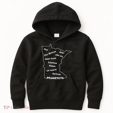 Minnesota Common Phrase Funny Midwestern Design Kids Hoodie