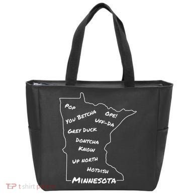 Minnesota Common Phrase Funny Midwestern Design Tote Bag