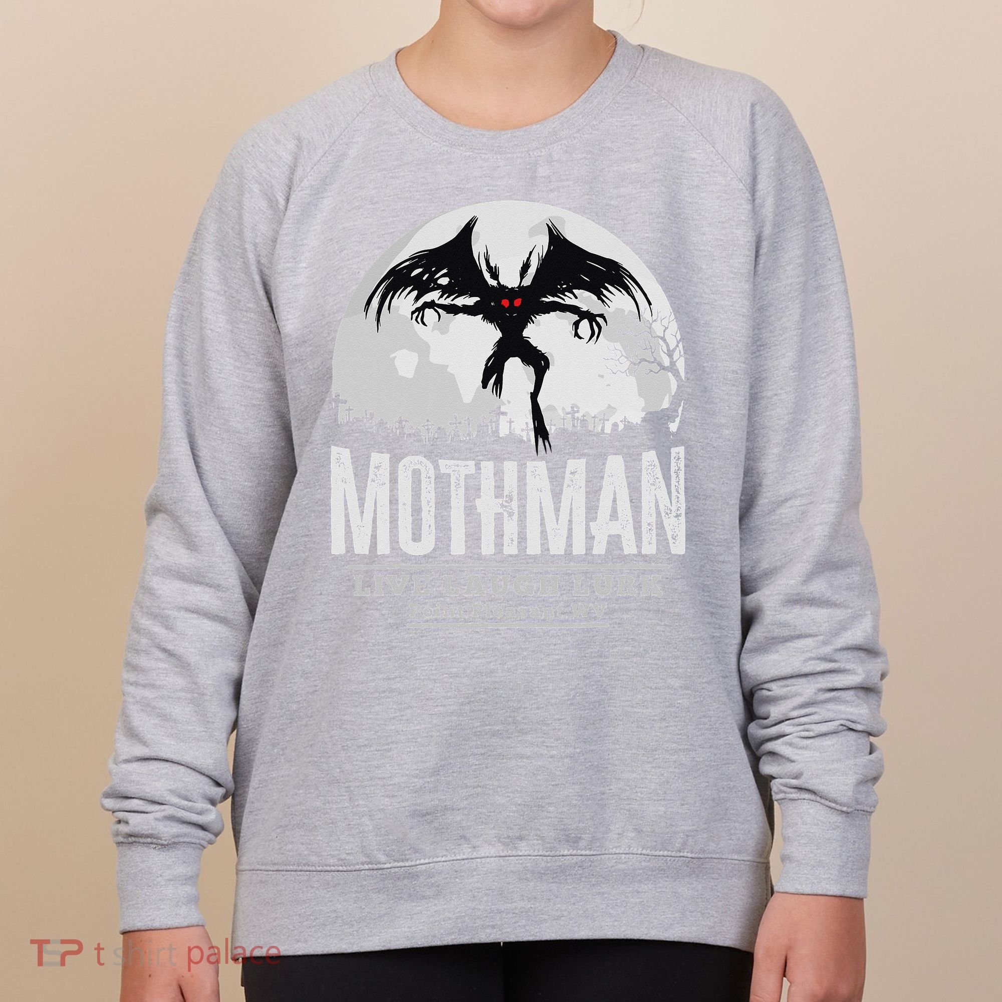 Mothman Cryptid Point Pleasant cryptozoology Halloween Women's Sweatshirt