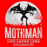 Mothman Cryptid Point Pleasant cryptozoology Halloween Santa Hat thumb 1