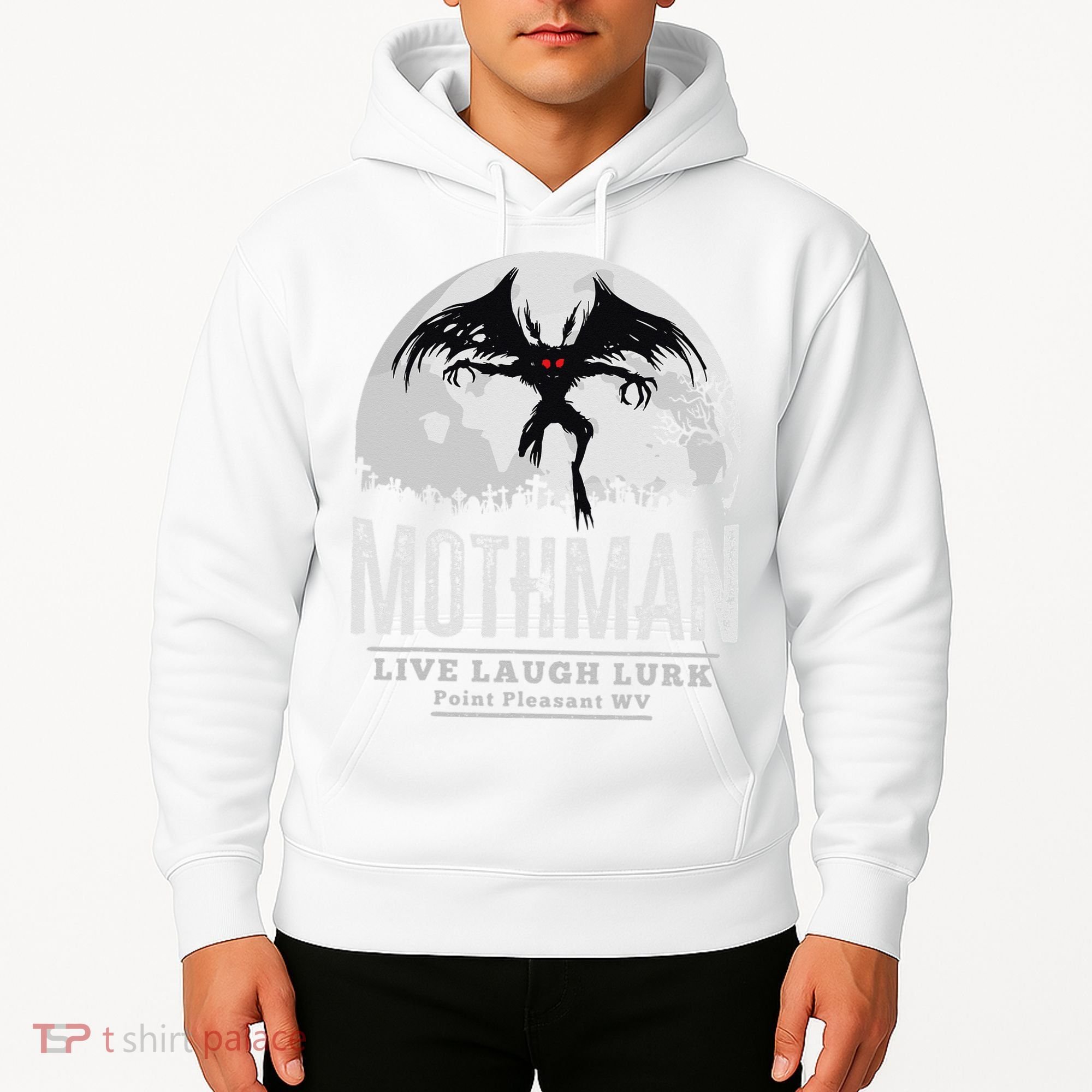 Mothman Cryptid Point Pleasant cryptozoology Halloween Hoodie