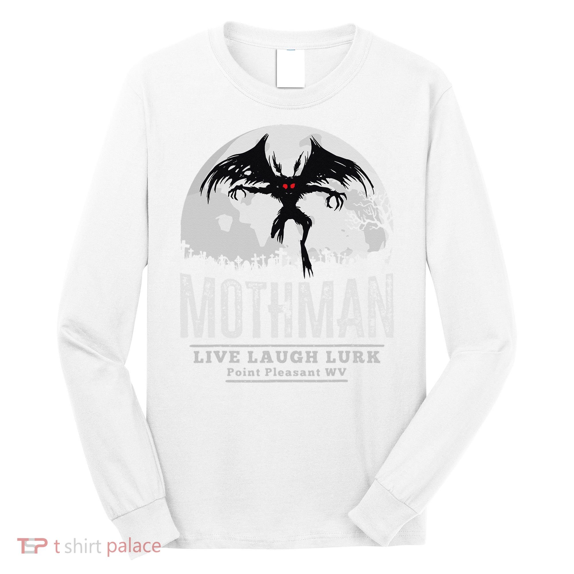 Mothman Cryptid Point Pleasant cryptozoology Halloween Long Sleeve Shirt